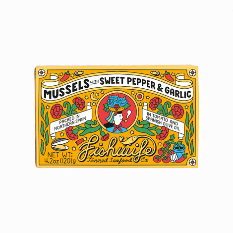 Mussels with Sweet Pepper + Garlic (12-Pack) - WHOLESALE